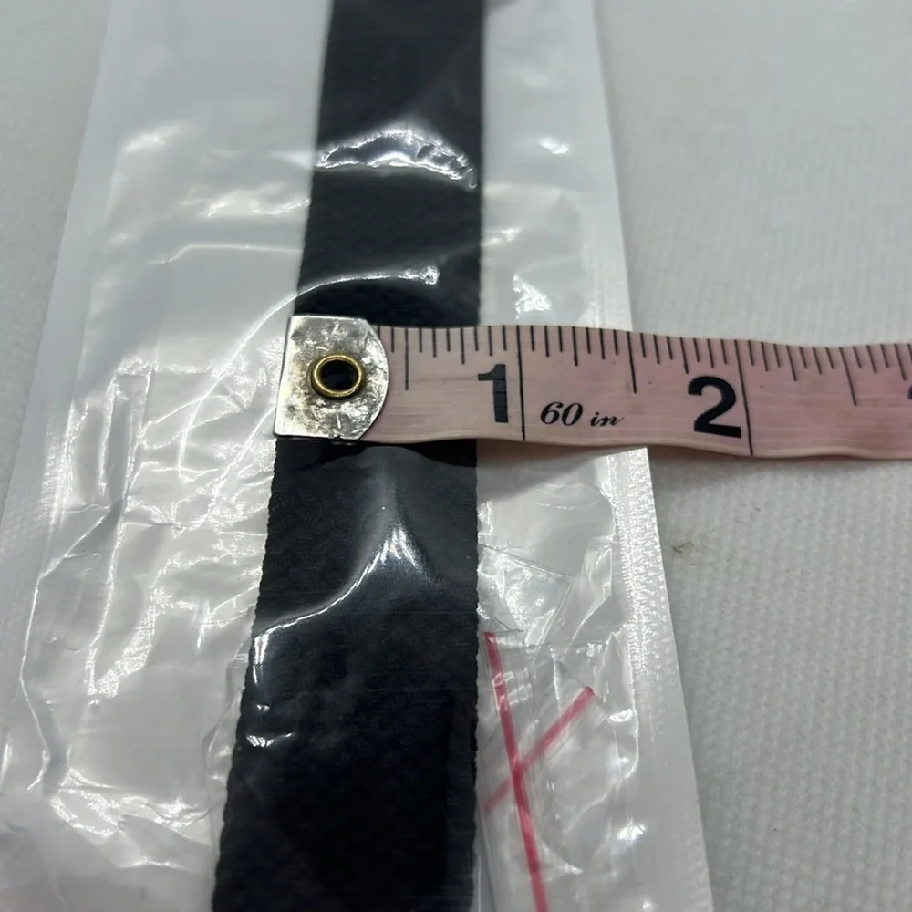 BRAIDED ELASTIC WATCH BAND BLACK LARGE - APPLE WATCH COMPATABLE